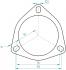 Powersprint Dreiecks Flanschdichtung 
für Ø 89mm