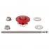 Push Lock Haubenhalter 31,5mm
 rot
