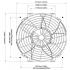 12V Kühlerventilator 276mm (10") Davies Craig Brushless 
bürstenlos, 1730m³/h blasend und saugend dual