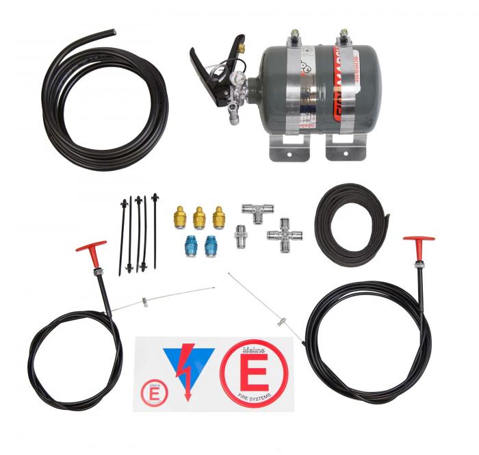 Lifeline Zero 360 Feuerlöschanlage 2.25 kg 
Mechanische Auslösung, Stahlbehälter FIA