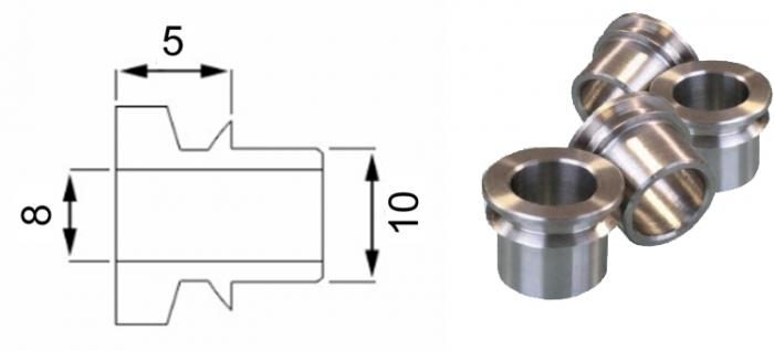 Reduzierhülse für erhöhten Kippwinkel, 10mm Gelenk