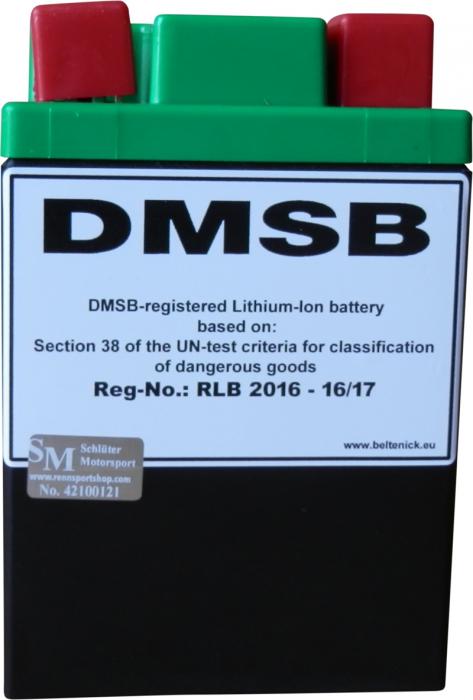 Beltenick Rennbatterie 12V 7AH - 340CCA LiFePo4
Lithium Ionen 1,4 kg   DMSB zertifiziert