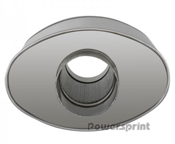 Powersprint Schalldämpfer Short Box 
oval Ø 60mm 370 mm Länge