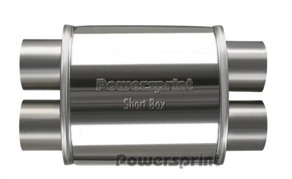 Powersprint Short Box X-Führung 
oval Ø 63,5mm 370 mm Länge