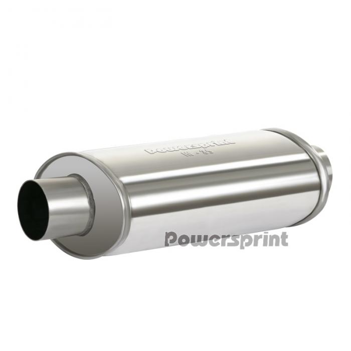 Powersprint Schalldämpfer HF-35 
oval einflutig Ø 65mm 470 mm Länge