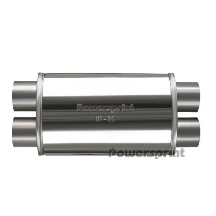 Powersprint Schalldämpfer HF-35 
oval doppelflutig Ø 65mm 470 mm Länge