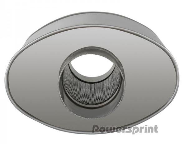 Powersprint Schalldämpfer Short Box 
oval Ø 76mm 370 mm