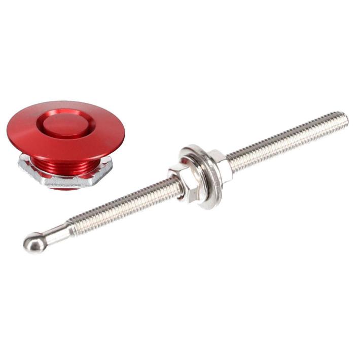Push Lock Haubenhalter 31,5mm
 rot