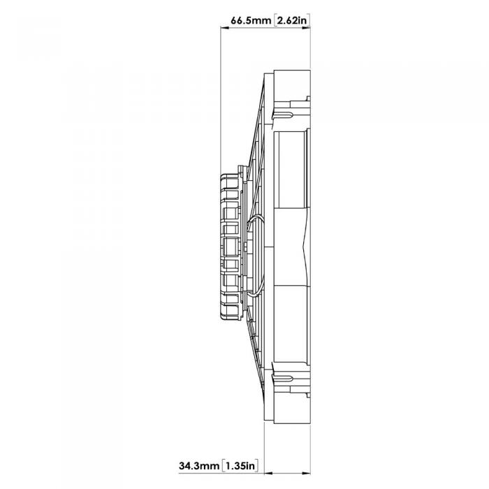 24V Kühlerventilator 276mm (10") Davies Craig Brushless 
bürstenlos, 1820m³/h blasend und saugend dual