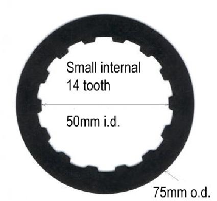 Gripper interne Sperrlamelle 1,3mm
 kleine Größe