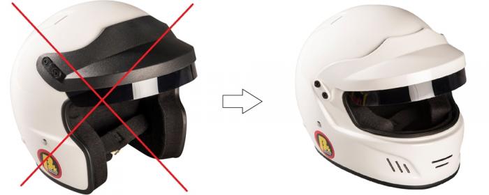 Aufpreis für Touring Helm (für Komplettangebote) 
statt Open Face