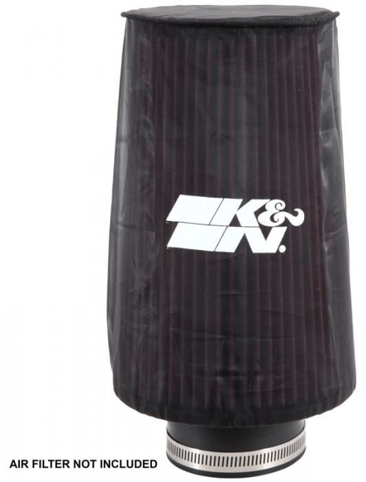 K&N Filter Wrap schwarz 
Konische Rundform 152x121 228lg,