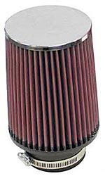 K&N Universalluftfilter, 76mm Flansch 
Konische Rundform, 127x114 165lg