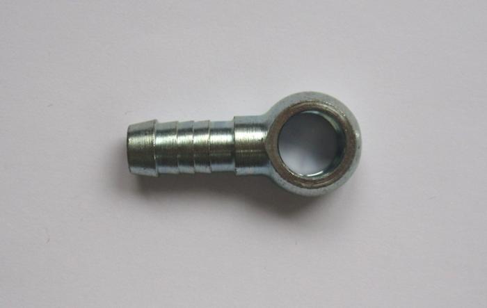 Stahl-Ringstück 10mm Schlauch 
Bohrung 12mm Durchmesser