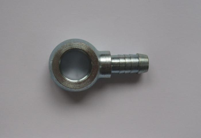 Stahl-Ringstück 10mm Schlauch 
Bohrung 16mm Durchmesser