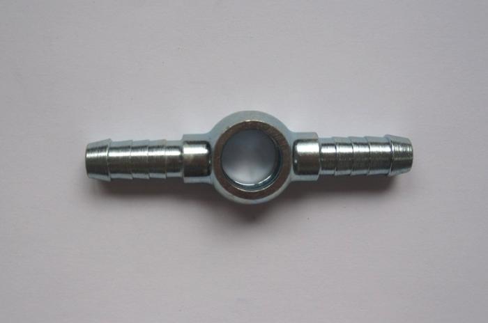 Stahl-Doppelringstück 8mm Schlauch 
Bohrung 12mm Durchmesser