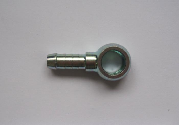 Stahl-Ringstück 8mm Schlauch 
Bohrung 12mm Durchmesser