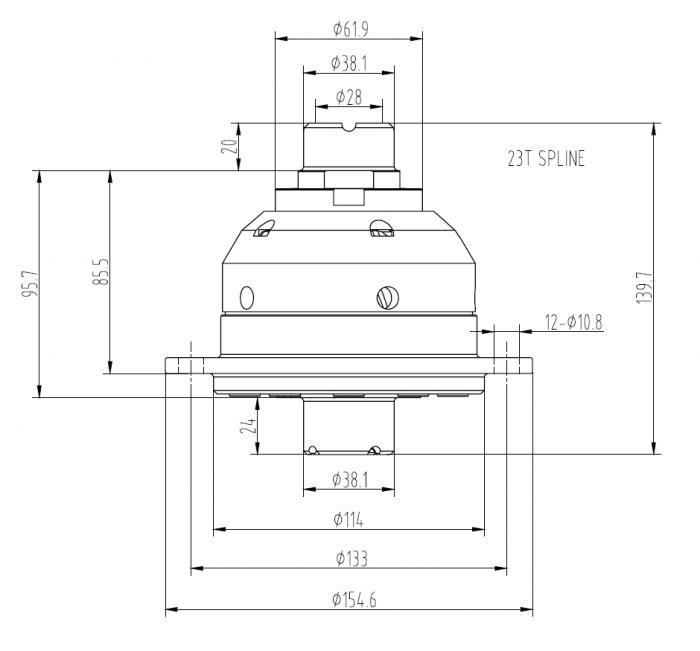 Blackline Schneckenradsperre Ford FWD BC / IB5 
 Torsen System   