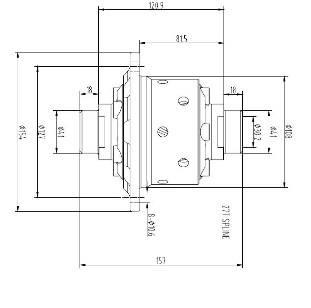 Blackline Schneckenradsperre BMW 168L 
 Torsen System BMW E46, E81, E82, E87, E90