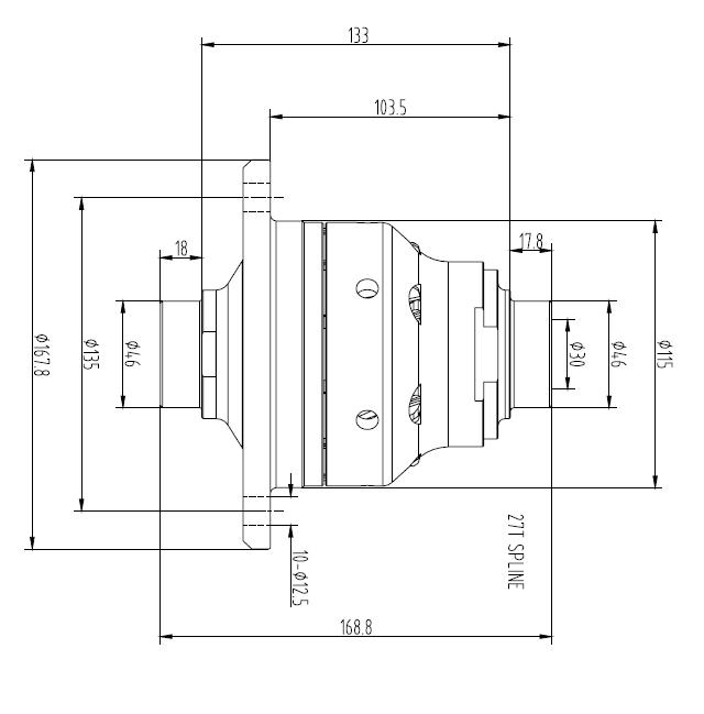 Blackline Schneckenradsperre BMW 188L
 Torsen System BMW