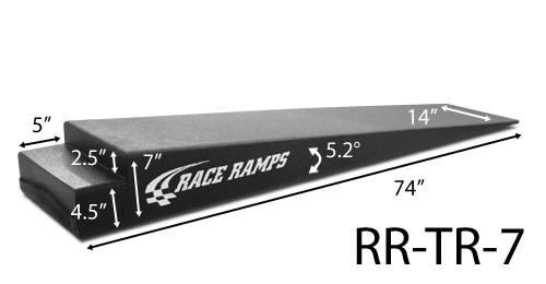 Raceramp Trailer Ramps 13cm hoch (Paar 2 Stück) 
 188cm lang - 5,5 Grad Anfahrwinkel (Paar 2 Stück) 