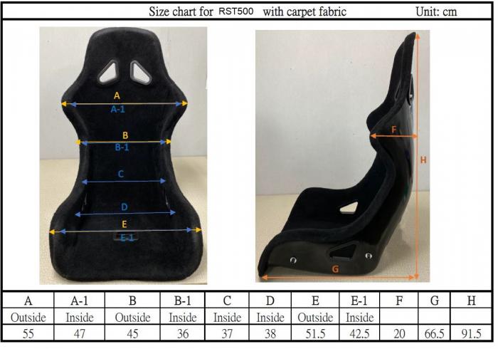 Beltenick Rennsitz RST 500 
Carpet Homologation FIA 8855-1999