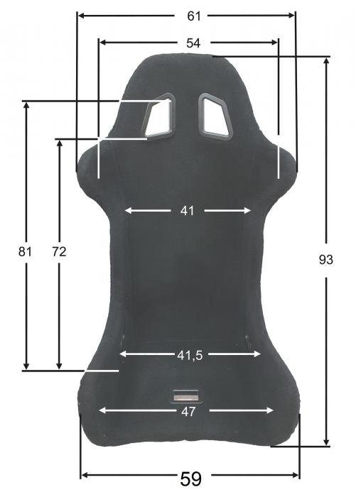 Beltenick Rennsitz RST 800 Vollschalensitz 
Größe XXL schwarz Carpet FIA 8855-1999 