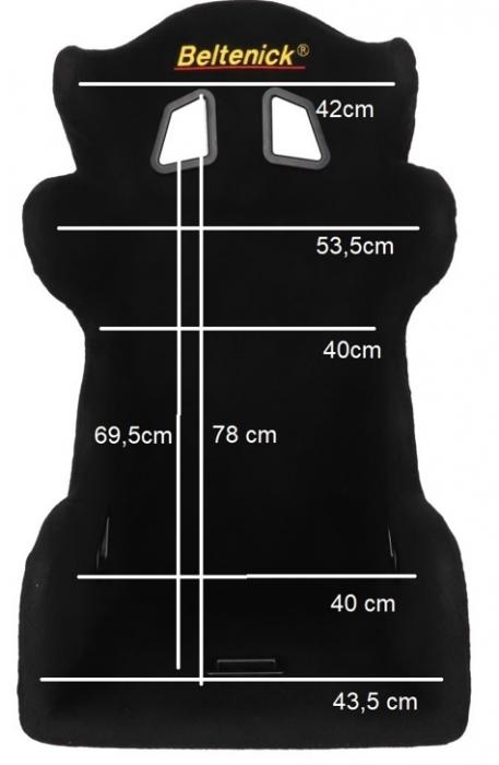 Sim Racing Sitz RST 9 Gaming Ohrenschalensitz 
Größe XL, schwarz, Carpet 