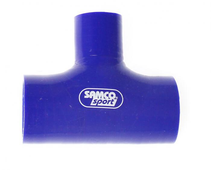 Samco T-Schlauchkupplung 60mm 
 Durchm. Abzweig 25mm blau