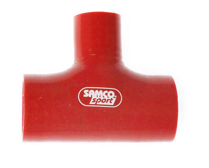 Samco T-Schlauchkupplung 60mm 
 Durchm. Abzweig 25mm rot