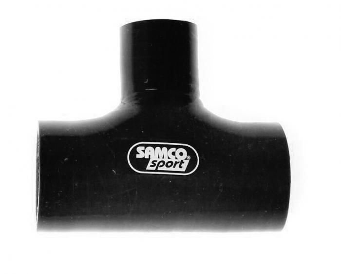 Samco T-Schlauchkupplung 76mm 
 Durchm. Abzweig 25mm schwarz