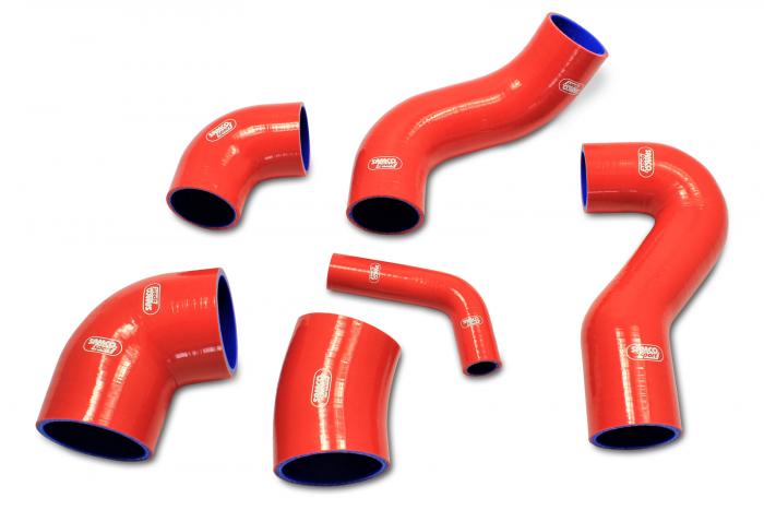 Samco Fiat Coupé 2.0L GT 5 cylinder 20V RHD 98 - 9/2000
6-teiliges Ladeluftsystem rot