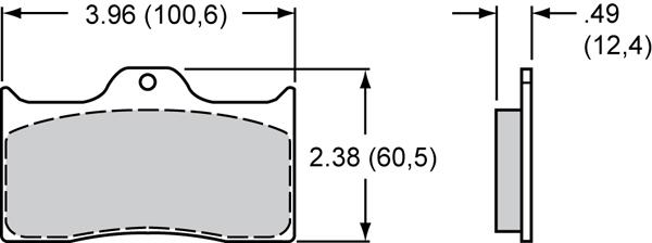 Wilwood Bremsklötze (4 Stück) Polymatrix Q 
Pad Set Dynalite Midilite (7112)