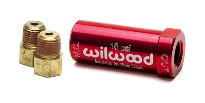 Wilwood Brems- Vordruckventil 
für Trommelbremse (0,7 bar)