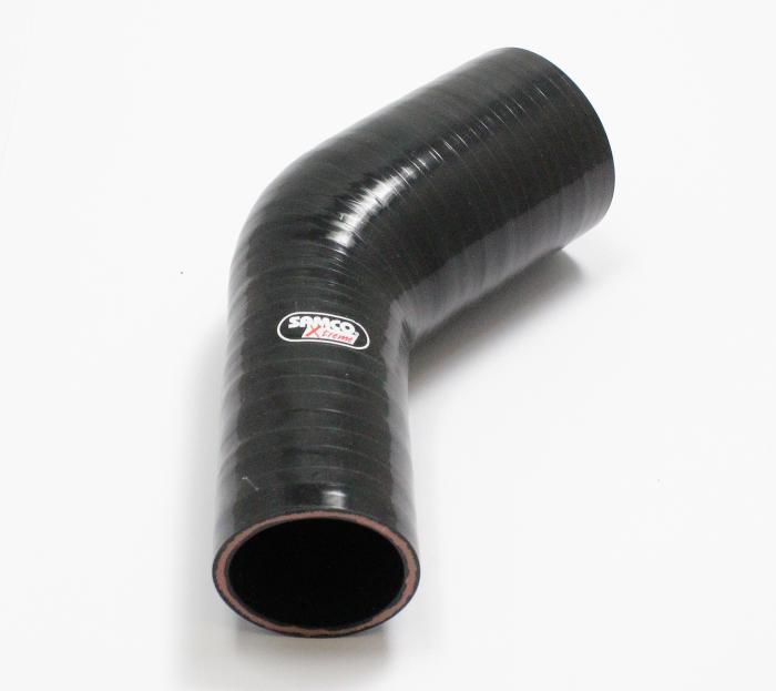 Samco Xtreme Reduzierstück 45° 38-16mm 
 schwarz