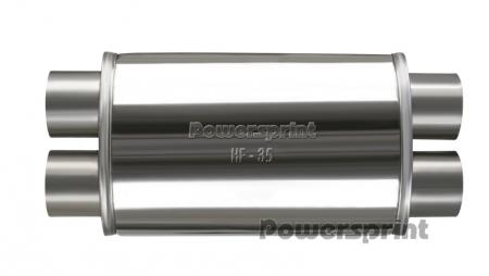 Powersprint Schalldämpfer HF-35 
oval doppelflutig Ø 70mm 470 mm Länge