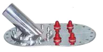 Deckplatte komplett für ATL Savercell mit 45° Stutzen