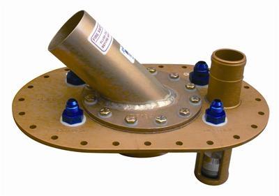 Deckplatte Aluminium 45° 
passend für ATL Tanks