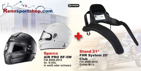Hans Komplettangebot Sparco Air Pro 
Sparco Kombi Angebot FHR System