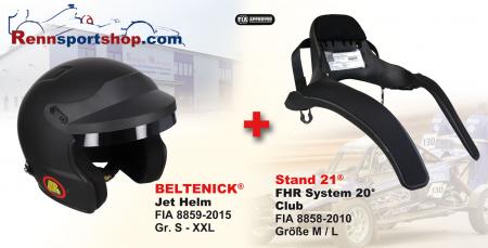 Hans Komplettangebot Open Face
Helm schwarz: Gr. XL, Hans Club: Gr. M (Kragenweite bis 44 cm)
