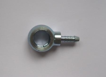 Stahl-Ringstück 4mm Schlauch 
Bohrung 14mm Durchmesser