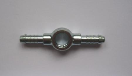 Stahl-Doppelringstück 6mm Schlauch 
Bohrung 10mm Durchmesser