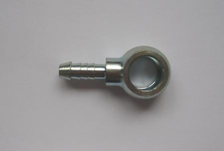 Stahl-Ringstück 6mm Schlauch 
Bohrung 10mm Durchmesser