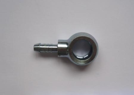 Stahl-Ringstück 6mm Schlauch 
Bohrung 14mm Durchmesser