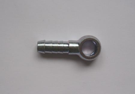 Stahl-Ringstück 8mm Schlauch 
Bohrung 10mm Durchmesser
