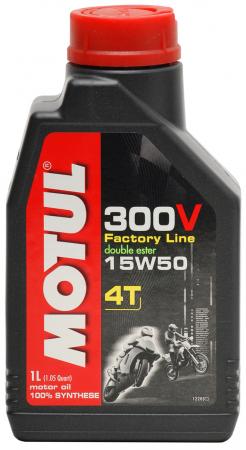 Motorenöl Motul 300V Factoryline 
15W50 Vollsynsthetisch (Literdose)