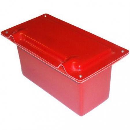 Batteriebox Fiberglass rot medium 
95mm x 247mm x 184mm