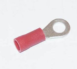 Augenkabelschuh rot Bohrung 4,3mm 
0,5-1,0 mm²