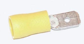 Flachstecker gelb 6.3mm 
4,0-6,0 mm²
