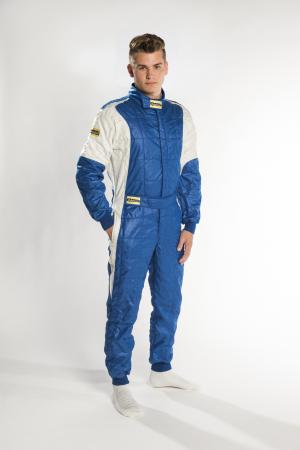 Rennoverall Beltenick Stratos II 3-lagig FIA 8856-2018
 Gr. LW (Damen L) blau-silber